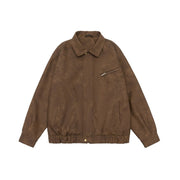 american retro PU leather jacket, view 5 - MRSLM