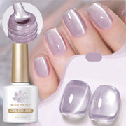 sparkling glass bead cat magnetic gel nail polish - MRSLM