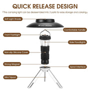 rechargeable magnetic camping lantern, view 9 - MRSLM