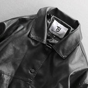men's pu leather pilot jacket, view 2 - MRSLM