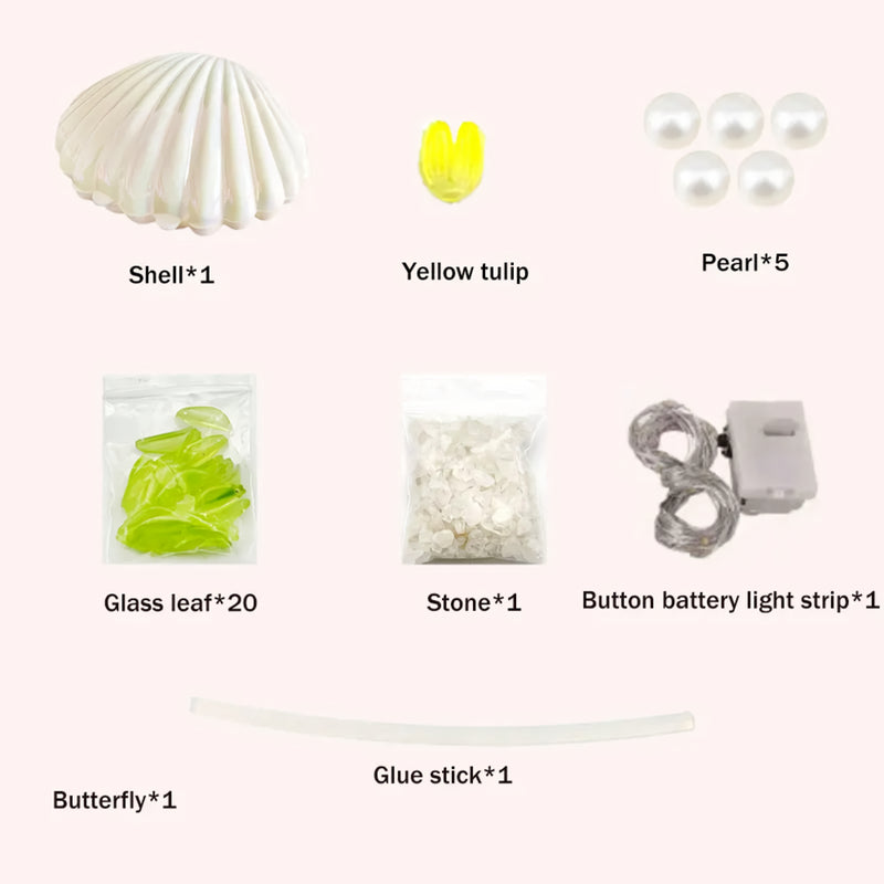 shell tulip night lamp, view 13 - MRSLM