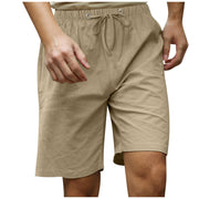 men's cotton and linen beach shorts, view 6 - MRSLM