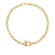 hip-hop titanium steel U-lock chain necklace, view 5 - MRSLM