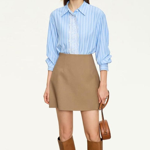high waist shorts skirt, view 2 - MRSLM