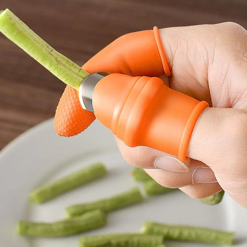 silicone thumb guard harvesting knife, view 7 - MRSLM