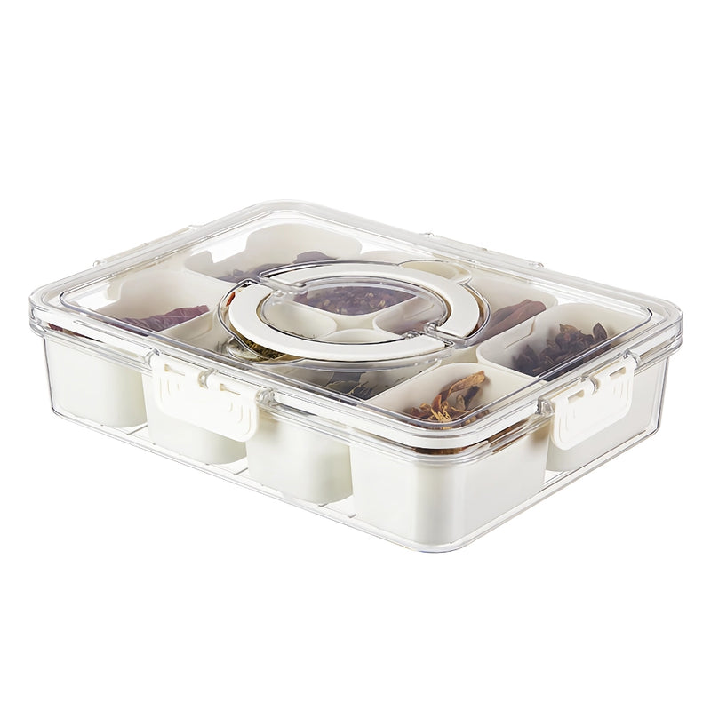 8-compartment portable serving tray, view 2 - MRSLM
