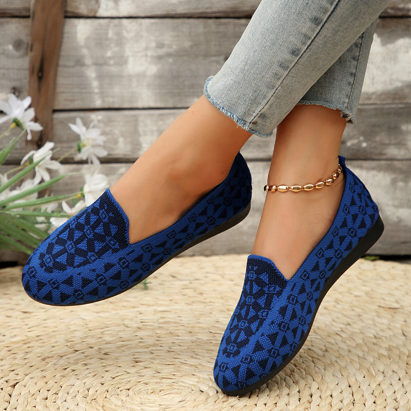 Round-toe breathable flat loafers, view 4 - MRSLM