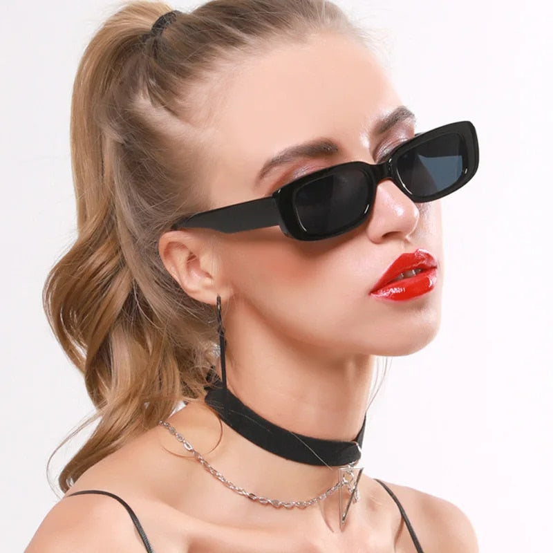 vintage square frame sunglasses, view 4 - MRSLM