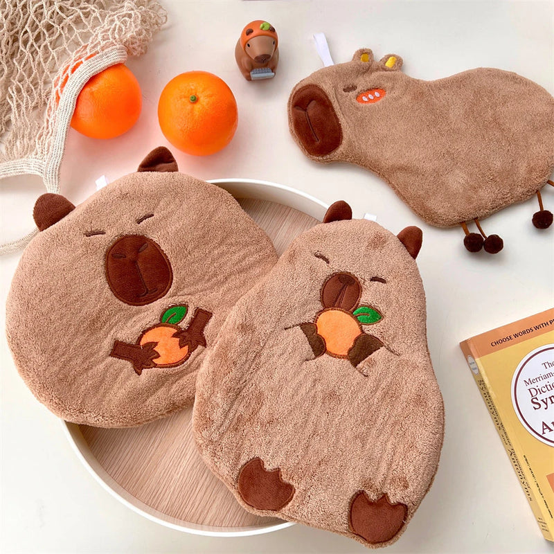 Cute capybara hanging hand towel, view 7 - MRSLM
