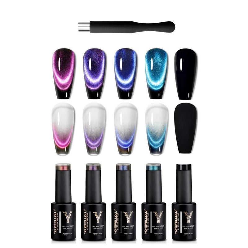 dream cat magnetic gel nail polish set, view 3 - MRSLM