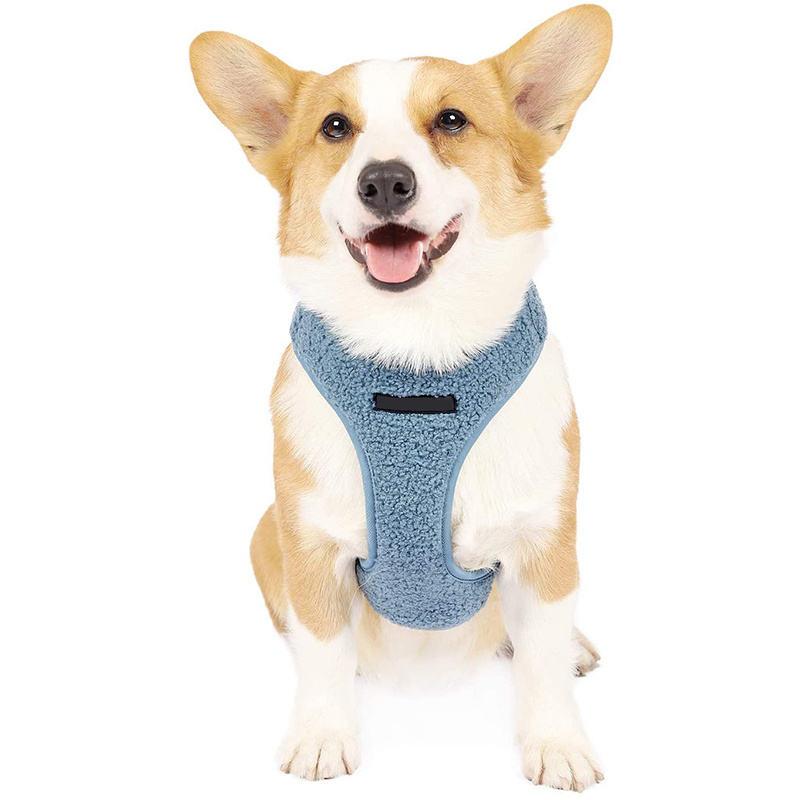 fleece dog harness and leash set - MRSLM