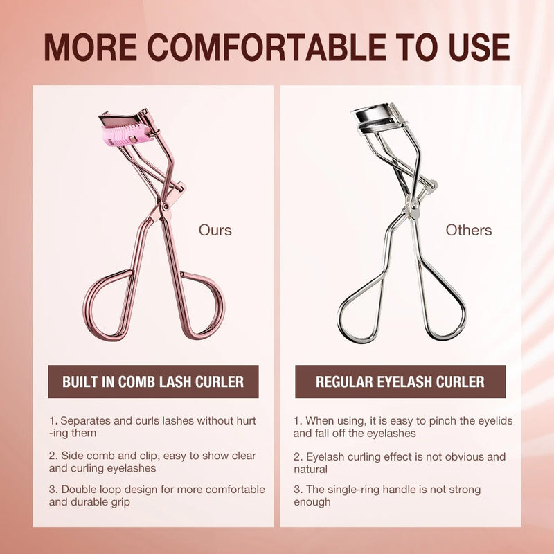 precision eyelash curler with comb, view 5 - MRSLM