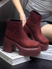 women's platform booties, view 7 - MRSLM