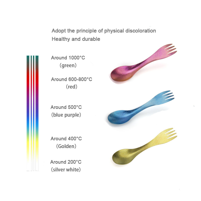 ultralight titanium spork, view 11 - MRSLM