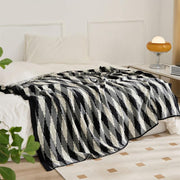 pixel style plaid cotton throw blanket - MRSLM