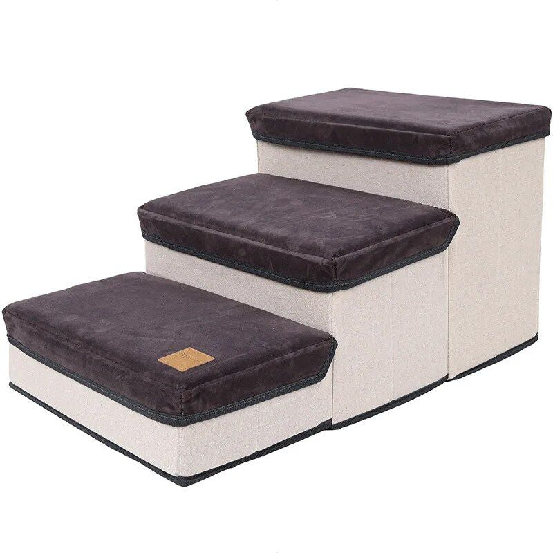 dog steps with storage, view 2 - MRSLM