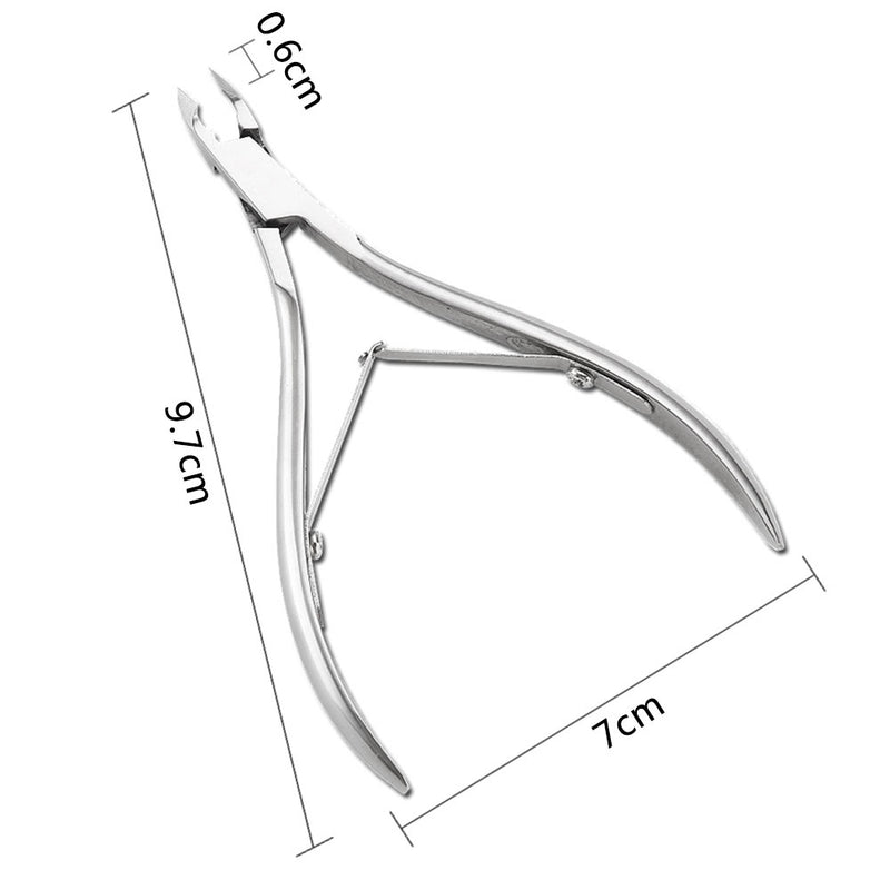stainless steel cuticle nipper, view 6 - MRSLM