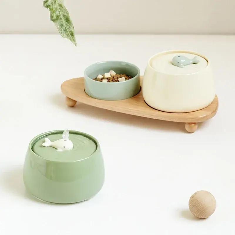 ceramic cat water fountain - MRSLM