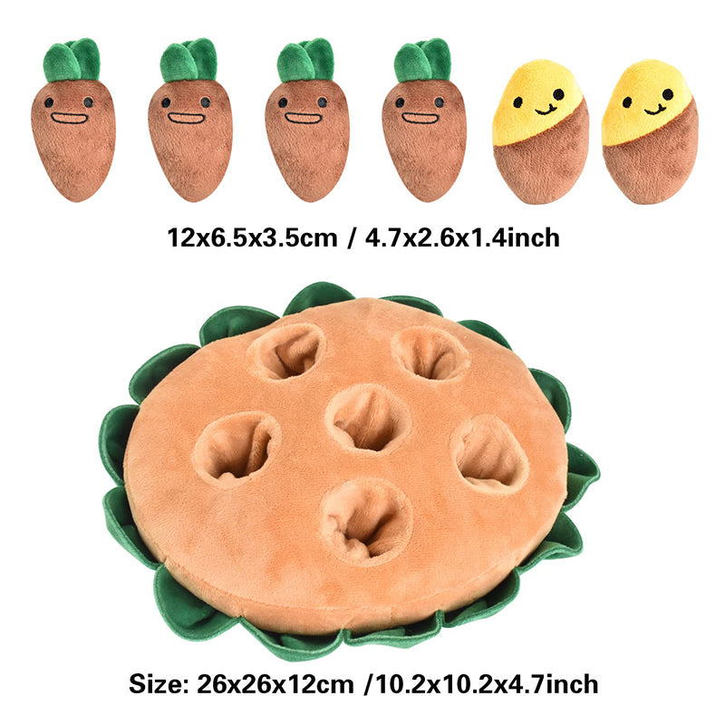 interactive plush dog puzzle toy, view 7 - MRSLM
