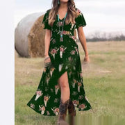 women's large swing dress, view 3 - MRSLM