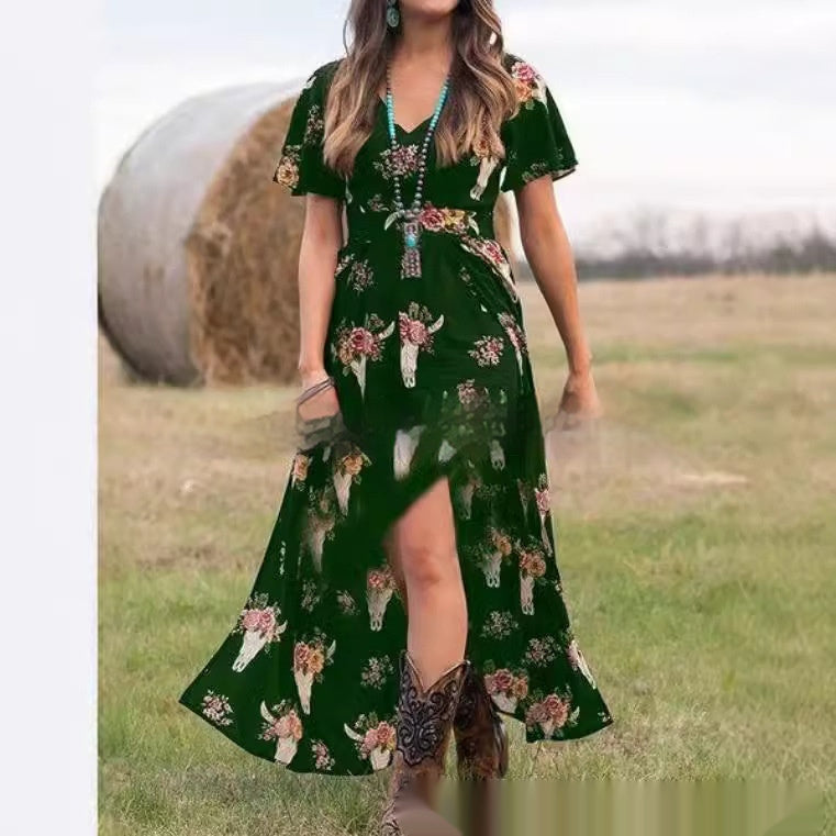 women's large swing dress, view 3 - MRSLM