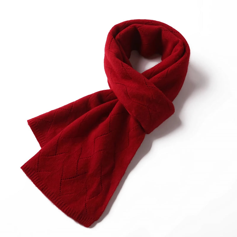 women's merino wool knit scarf, view 7 - MRSLM