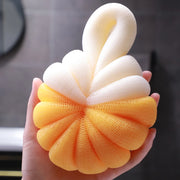 Cute pumpkin shaped bath sponge mesh balls, view 7 - MRSLM