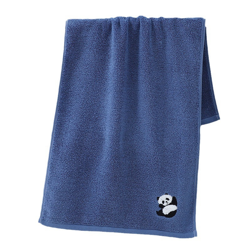 Panda embroidered cotton face towel, view 10 - MRSLM
