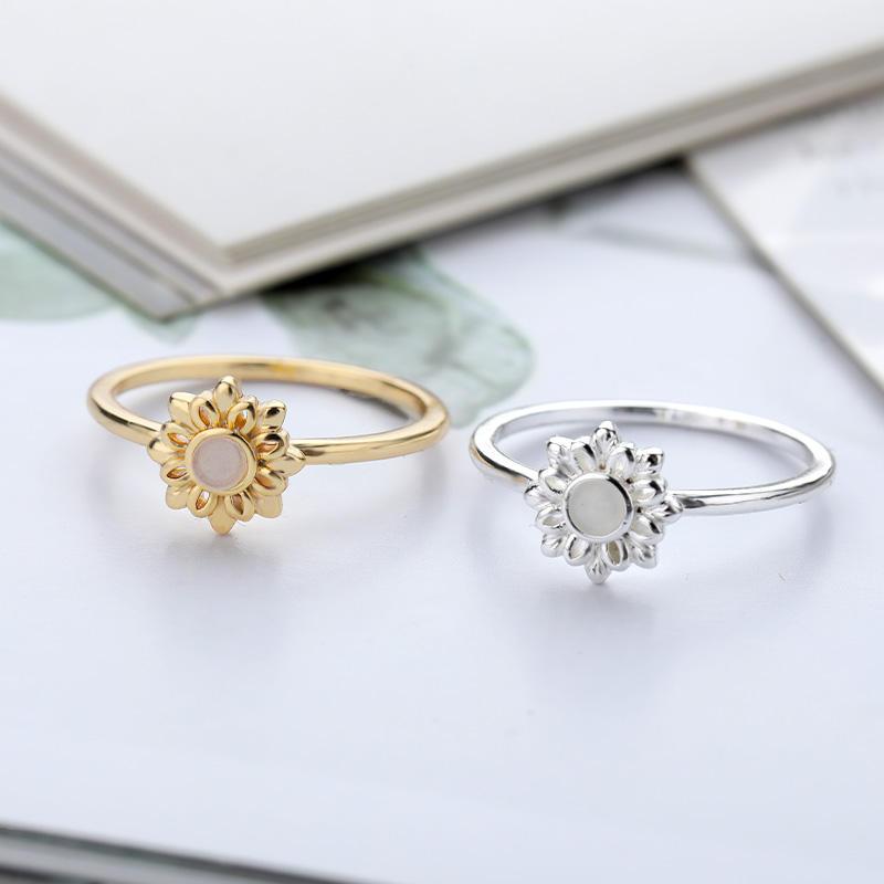 opal pearl lotus flower ring - MRSLM