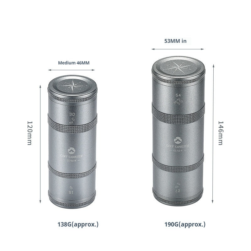 aluminum coffee canister, view 5 - MRSLM
