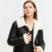 faux leather warm jacket - MRSLM