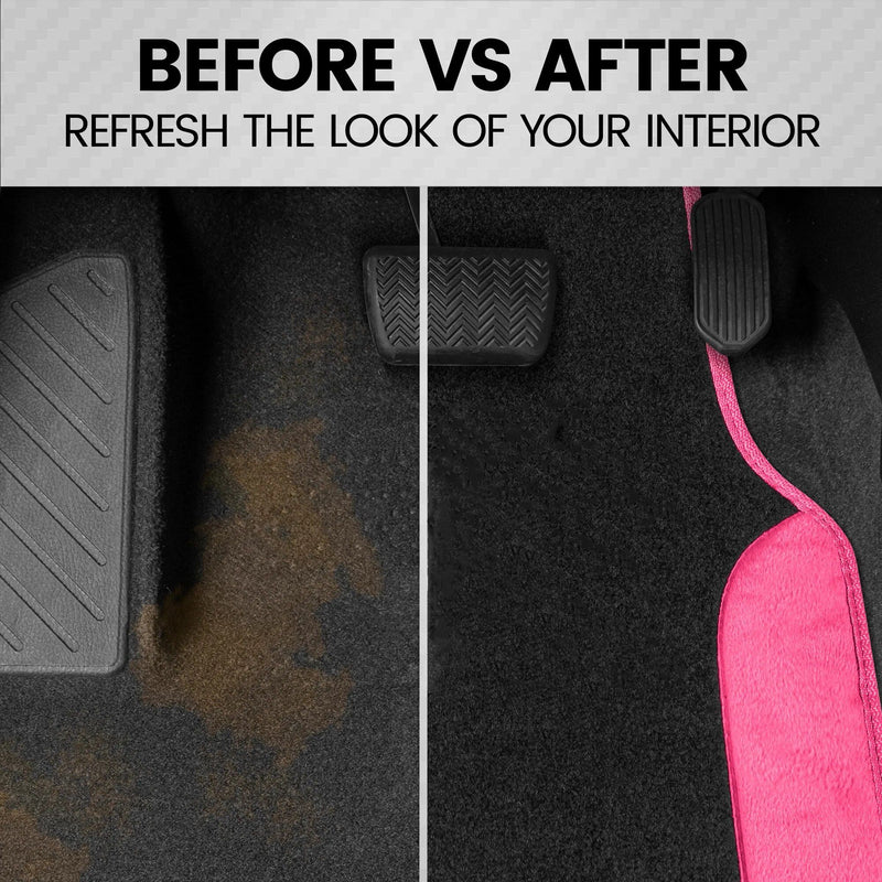 hot pink universal car floor mats, view 4 - MRSLM