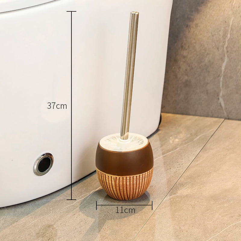 retro ceramic base toilet brush, view 3 - MRSLM