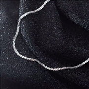 Silver starry sky geometric pendant necklace, view 2 - MRSLM