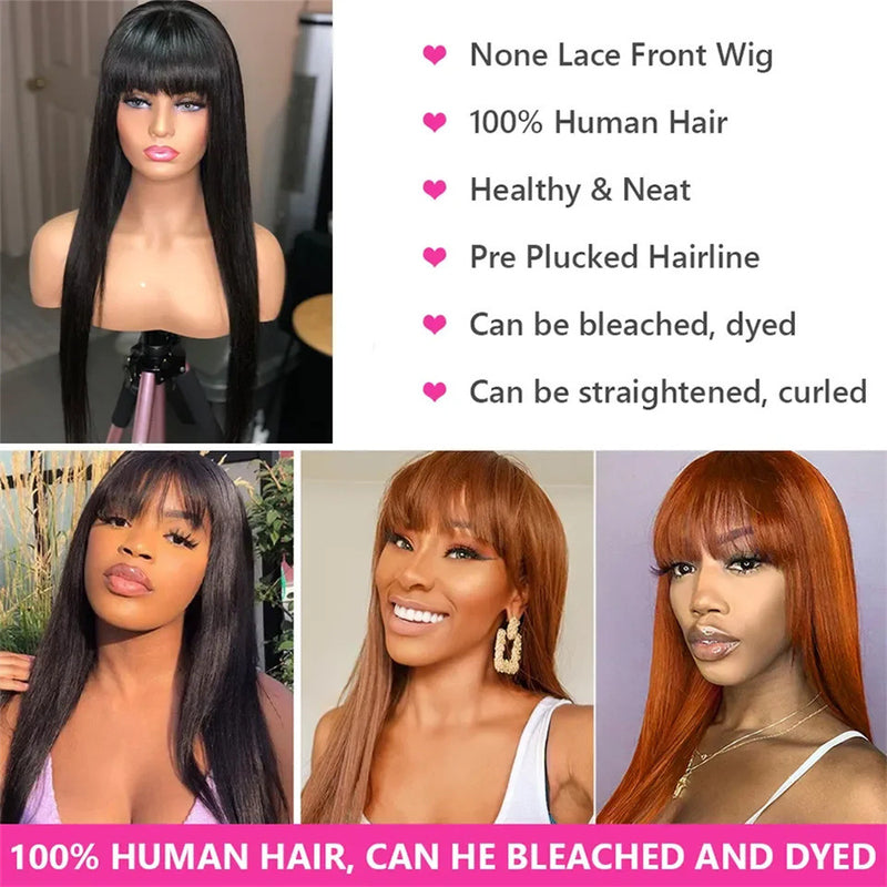human hair clip-in bangs, view 2 - MRSLM