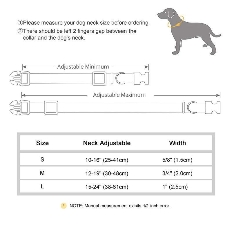 printed nylon dog collar, view 10 - MRSLM