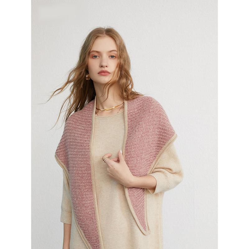 100% cashmere triangle scarf, view 7 - MRSLM