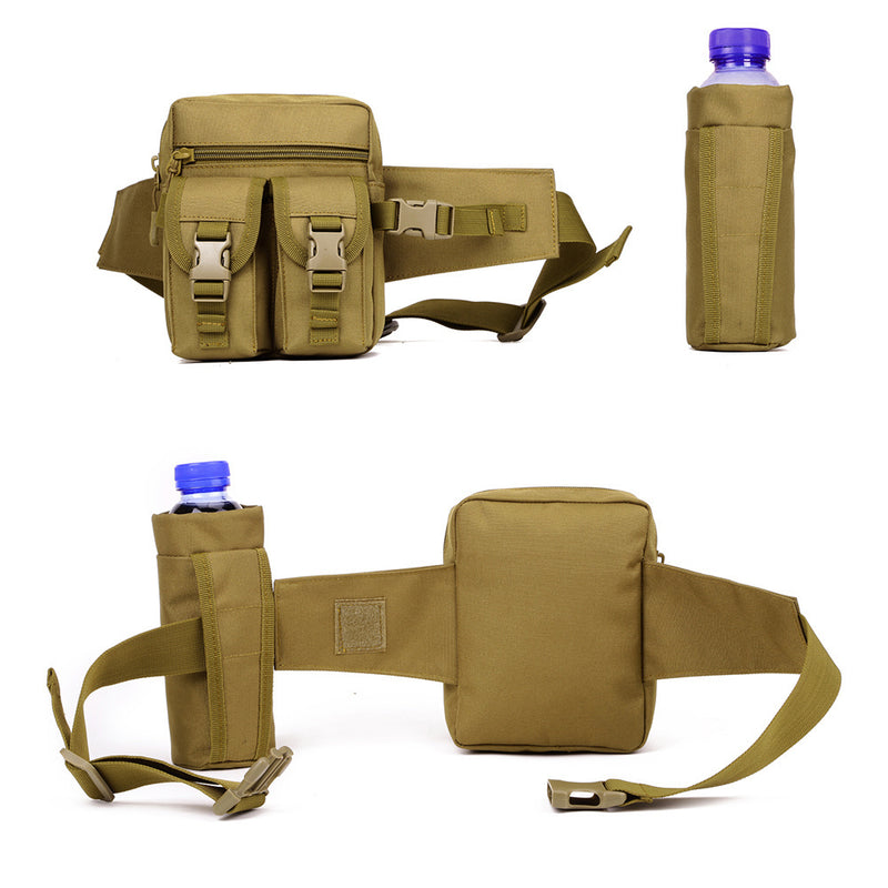 tactical waist bag with water bottle pockets, view 7 - MRSLM
