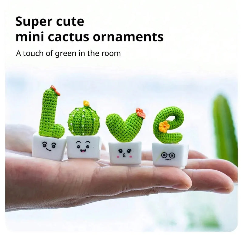 mini cactus resin figurines, view 5 - MRSLM