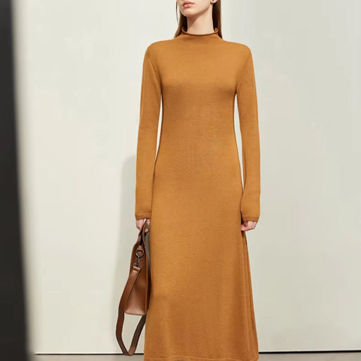 slim A-line knitted dress - MRSLM