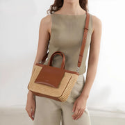 woven beach tote, view 3 - MRSLM