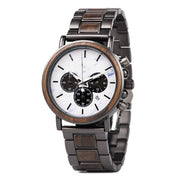 men's wooden luminous watch, view 3 - MRSLM