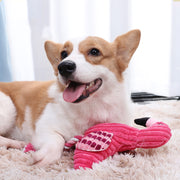 plush squeaky animal dog toy, view 7 - MRSLM