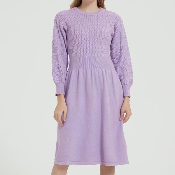 long sleeve knitted sweater dress - MRSLM
