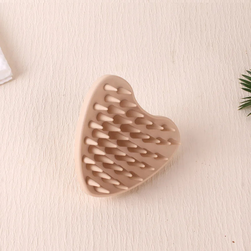 silicone shampoo brush and scalp massage comb, view 2 - MRSLM