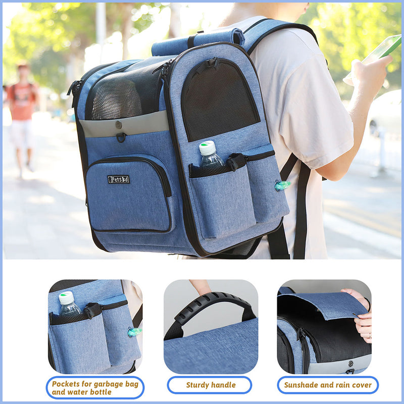 sturdy pet backpack carrier, view 7 - MRSLM