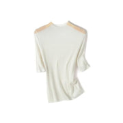 half sleeve knitted top, view 10 - MRSLM