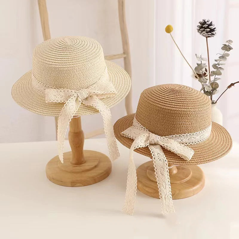 children's princess straw hat, view 4 - MRSLM