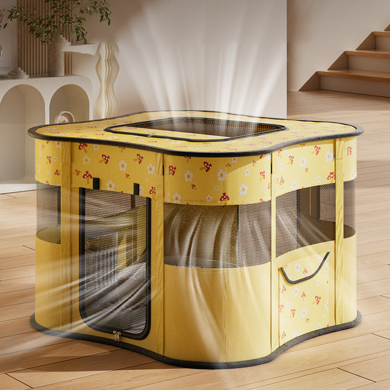 removable breathable cat tent bed, view 5 - MRSLM