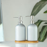 glass lotion and soap dispenser, view 10 - MRSLM